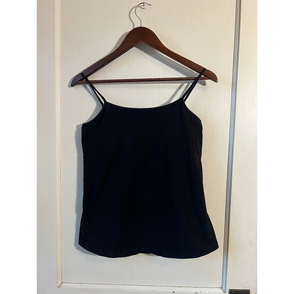 Y2K GAP Maternity Black Spaghetti Strap Tank Top Size S Everyday Basic Layering